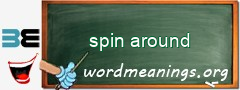 WordMeaning blackboard for spin around